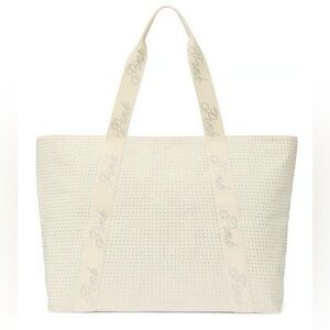 VS PINK bling tote bag Cream NWT